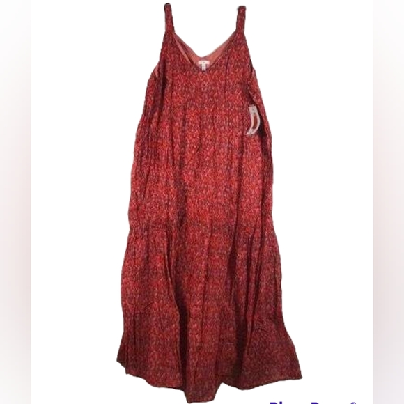 NWT Joie Maxi red pink Dress sz XL - Picture 2 of 3